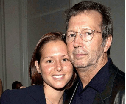 Eric Clapton with his current wife Melia Clapton